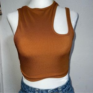 Rib-knit Crop Top